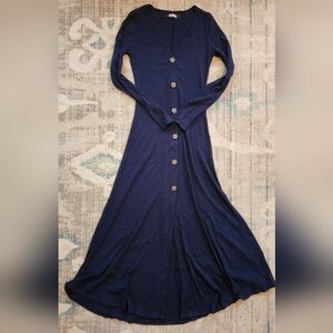 Reformation London L/S Dress. Navy. Med. EUC